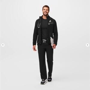 FIGS FM4500 Technical Collection Mens Pisco Basic Scrub Pants BLACK Xl